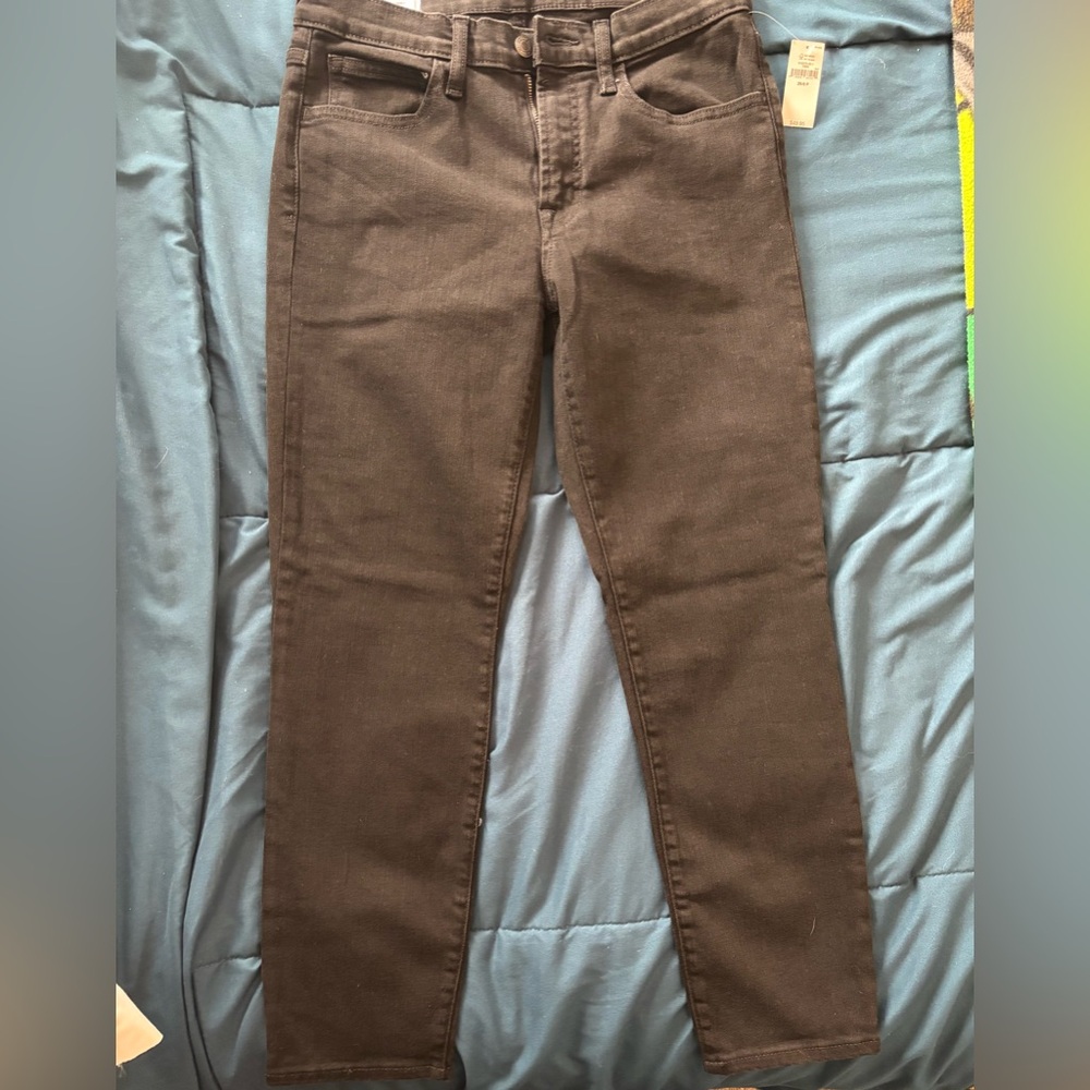 NWT Gap Black Jeans, size 29/8P True Skinny Mid-Rise.